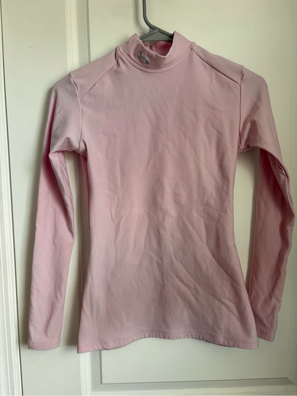 Under Armour Pink Long-Sleeve Mock Neck Top